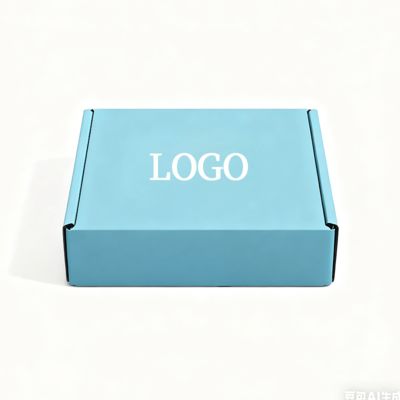 Custom Corrugated Paper Box For Shoes Clothes Folding Aircraft Shipping And Packaging With Glossy Lamination Sponge Liner