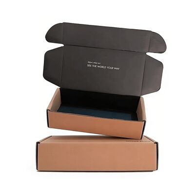 브랜드 포장을 위한 로고가 있는 맞춤형 친환경 광택 라미네이트 골판지 접이식 선물 상자