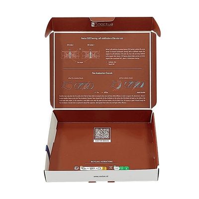 화려한 사용자 지정 인쇄 로고 배송 종이 선물 상자 화장품 포장용 300g CCNB 플루트
