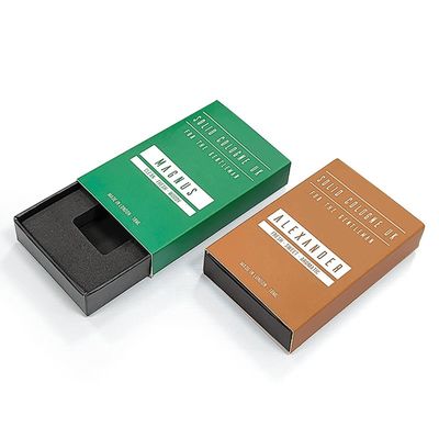 드라워 스타일 딱딱한 당겨 튀는 카드 박스 하드 종이 수갑 포장 상자