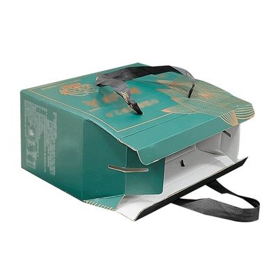 재사용 할 수 있는 고판 식품 포장 상자 가져가기용 Kraft Gable 상자 손잡이