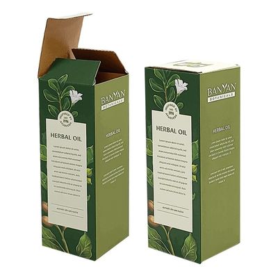 코팅 된 종이 화장품 포장 상자 자동 바닥 턱 끝 접기 상자 350g 500g