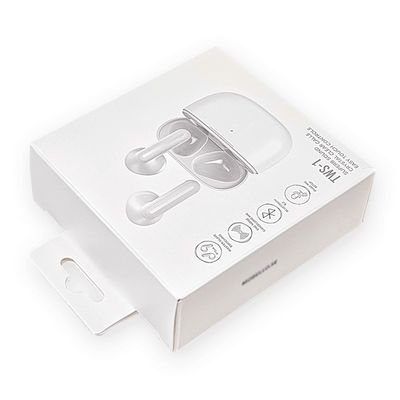 사용자 지정 로고 인쇄 종이 상자 Earphone 헤드셋 귀장용 리버스 다이렉트 터크 디자인