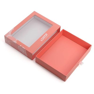 다른 제품 상자형 맞춤형 종이 드라우어 고판 선물 포장 상자 투명한 PVC 창문
