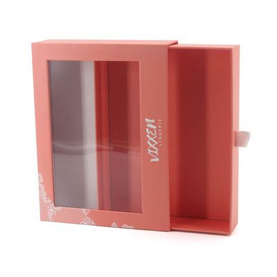 다른 제품 상자형 맞춤형 종이 드라우어 고판 선물 포장 상자 투명한 PVC 창문