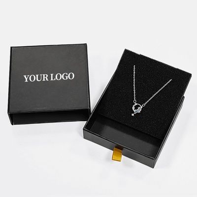 사용자 지정 로고 폼 삽입 딱딱한 드라워 보석 상자 반지 목걸이 팔찌 9x9x3cm