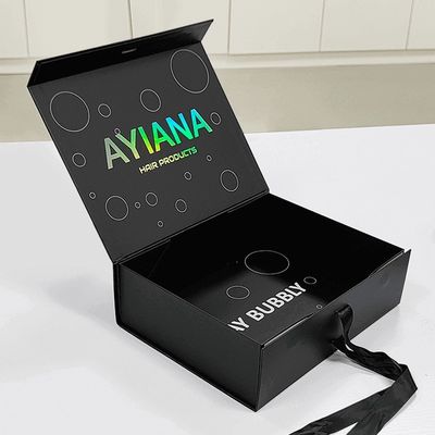 157g 미술용 종이 자석 포장 상자 2mm 고리판 자석 선물 상자 리본