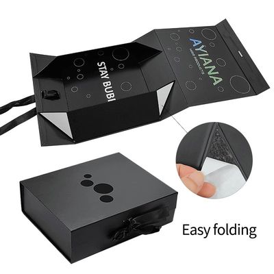 157g 미술용 종이 자석 포장 상자 2mm 고리판 자석 선물 상자 리본