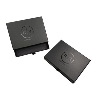 전문 제조업체의 직사각형 제품에 대한 매트 라미네이션 블랙 선물 상자