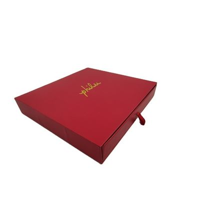 재활용 가능한 CMYK/PANTONE 인쇄 최종 고급 포장용 빨간 자석 상자 선물 세트