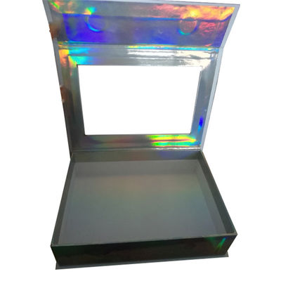 자석 홀로그램 효과 빨강 포장 창문 사용자 지정 로고 HOLO와 함께 래시 박스