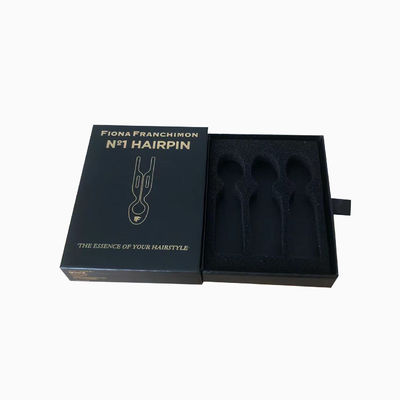 맞춤형 포장 CMYK/PANTONE을 위한 ISO9001 자격을 갖춘 매트 블랙 목걸이 상자