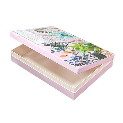 색상 인쇄 된 종이 주문 조예품 포장 상자 재활용 플립 톱 카드 팟