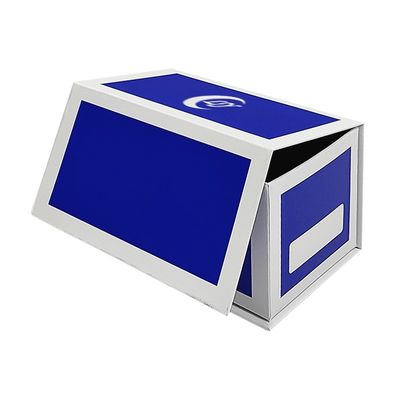 리사이클 인쇄 로고 사용자 지정 딱딱한 고리판 자석 상자 자석 플립 톱 종이 선물 상자
