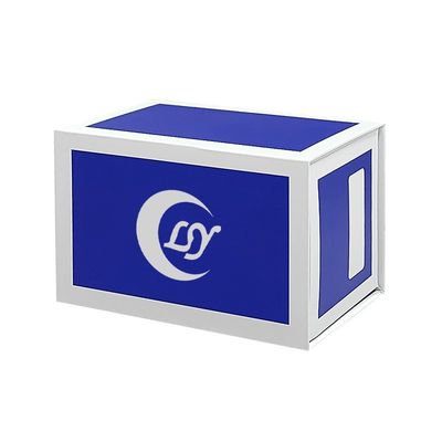 리사이클 인쇄 로고 사용자 지정 딱딱한 고리판 자석 상자 자석 플립 톱 종이 선물 상자