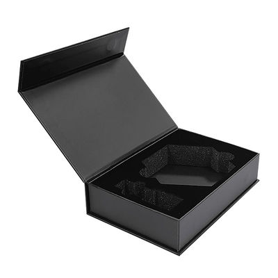 공장 도매 사용자 지정 로고 블랙 마그네트 마그네틱 고급 포장 접이용 종이 비즈니스 선물 상자