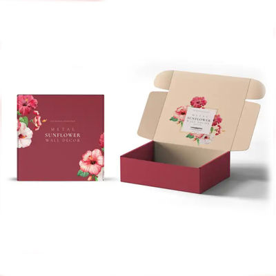 사용자 지정 로고 디자인 CMYK / PANTONE 인쇄 재활용 할 수있는 corrugated 종이 고급 피부 관리 화장품 포장 우편 상자