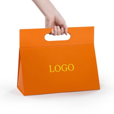 사용자 지정 독특한 디자인 특수 모양 접이식 선물 상자 자신의 로고 휴대용 핸들