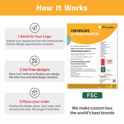 친환경 캔들 튜브 포장 생분해성 종이 튜브 선물 상자 (유리 용기용)