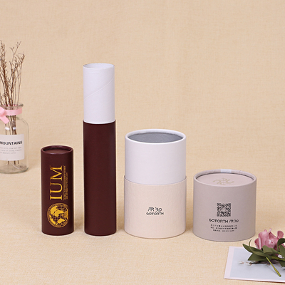 친환경 캔들 튜브 포장 생분해성 종이 튜브 선물 상자 (유리 용기용)