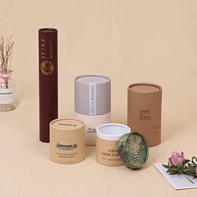 친환경 캔들 튜브 포장 생분해성 종이 튜브 선물 상자 (유리 용기용)