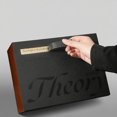 친환경 맞춤형 지퍼 메일러 박스 골판지 블랙 무광 라미네이션 UV 바니싱