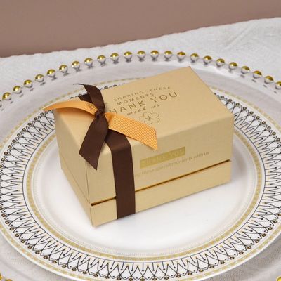 ISO9001 럭셔리 향수 포장 선물 상자 두 조각 뚜?? 과 베이스 Bow Tie 화장품용 고리 상자