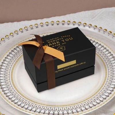 ISO9001 럭셔리 향수 포장 선물 상자 두 조각 뚜?? 과 베이스 Bow Tie 화장품용 고리 상자