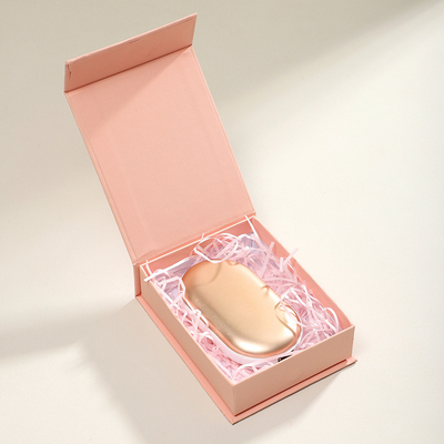 맞춤형 색상 로고 분홍색 하이엔드 접는 상자 스팟 색상 물류 자기 보석 상자 소형