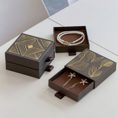 맞춤형 로고 친환경 인쇄 하드 리지드 재활용 스타일 종이 포장 골판지 서랍 상자 슬라이딩 보석용