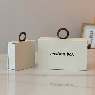 보석 목걸이 흰색 맞춤형 디자인 자석 프레젠테이션 상자 맞춤형 로고 반지 귀걸이 목걸이 팔찌 포장 종이 상자