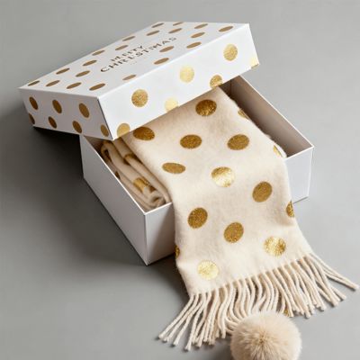 맞춤형 럭셔리 크리스마스 선물 상자 무광 경질 판지 포장 스카프 드레스 속옷 셔츠 재활용 무균 소재