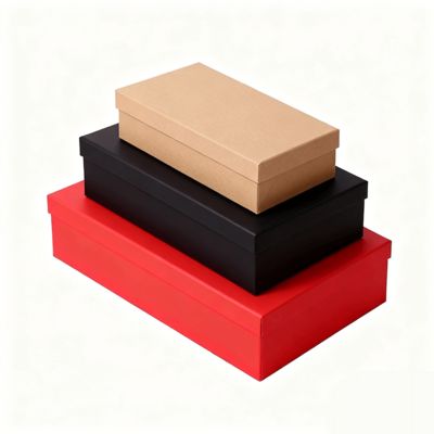 맞춤형 고급 오렌지색 뚜껑 베이스 플랫 팩 선물 상자 세트 (종이 가방 포함) 특징: 무광 라미네이션, 엠보싱, 금박 인쇄