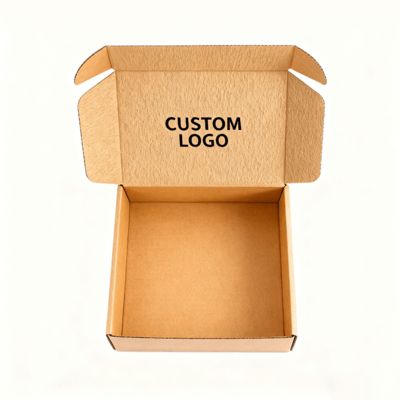 항공기 배송 상자 재활용 가능 내구성 고강도 골판지 엠보싱 소규모 사업 포장