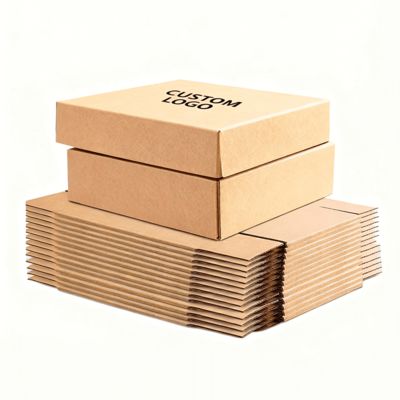 항공기 배송 상자 재활용 가능 내구성 고강도 골판지 엠보싱 소규모 사업 포장