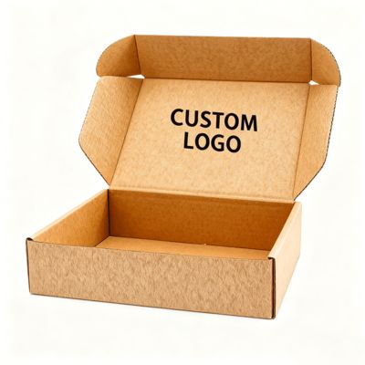 항공기 배송 상자 재활용 가능 내구성 고강도 골판지 엠보싱 소규모 사업 포장