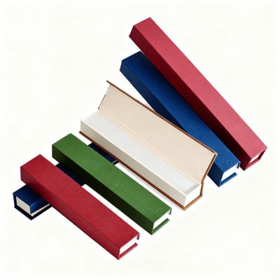 고급 솔리드 컬러 직사각형 조개 껍질 향 상자 맞춤형 크라프트 종이 포장 선물용 튼튼한 상자 스폰지 안감 스탬핑