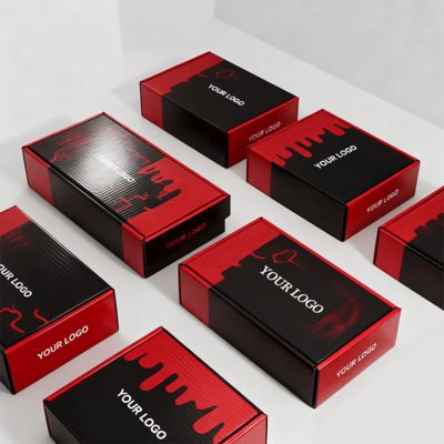 로고가 있는 맞춤형 럭셔리 여성 신발 상자 친환경 우편 포장 골판지 신발 또는 의류용