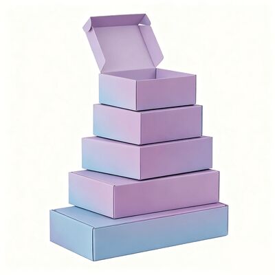 사용자 지정 생분해 할 수 있는 유선 고리 카드 상자 소형 고급 메일러 포장용 종이 상자