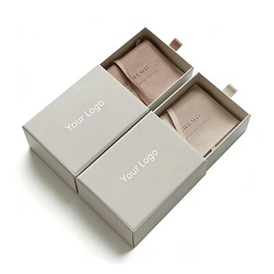 주문 금 엽지 코팅 된 종이 보석 포장 상자 드라우어 종이 상자 목걸이에 폼 삽입과 함께 팔찌 팔찌 귀걸이