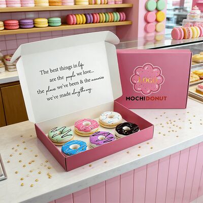 맞춤형 환경 친화적 인 흰색 크래프트 종이 박스 촛불 향신료 초콜릿 바 도넛을위한 호러비드 플립 톱 카드 박스