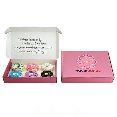 맞춤형 환경 친화적 인 흰색 크래프트 종이 박스 촛불 향신료 초콜릿 바 도넛을위한 호러비드 플립 톱 카드 박스