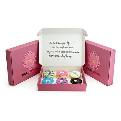 맞춤형 환경 친화적 인 흰색 크래프트 종이 박스 촛불 향신료 초콜릿 바 도넛을위한 호러비드 플립 톱 카드 박스