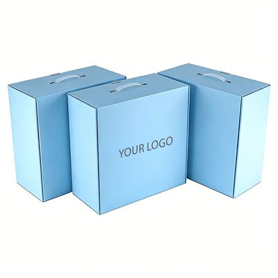 로고가 있는 맞춤형 모자 상자 친환경 코팅된 튼튼한 고급 판지 배송 종이 상자 모자 포장