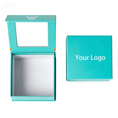 맞춤형 고급 수제 자석 잠금 선물 상자, 창문 포장 종이 상자, 모자 및 의류용