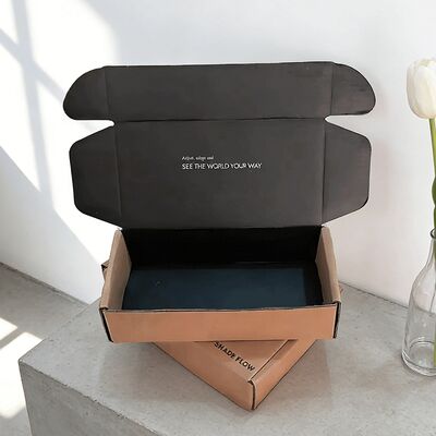 브랜드 포장을 위한 로고가 있는 맞춤형 친환경 광택 라미네이트 골판지 접이식 선물 상자