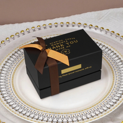 ISO9001 럭셔리 향수 포장 선물 상자 두 조각 뚜?? 과 베이스 Bow Tie 화장품용 고리 상자