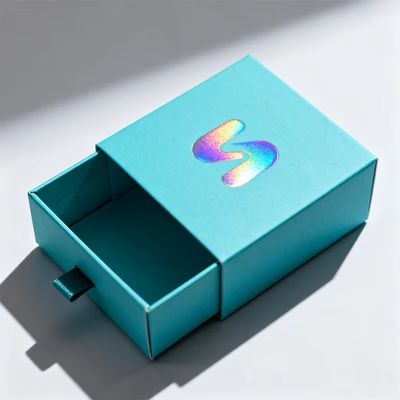 도매 고급 사각 패턴 서랍 슬라이드 흰색 판지 선물 포장 보석 상자